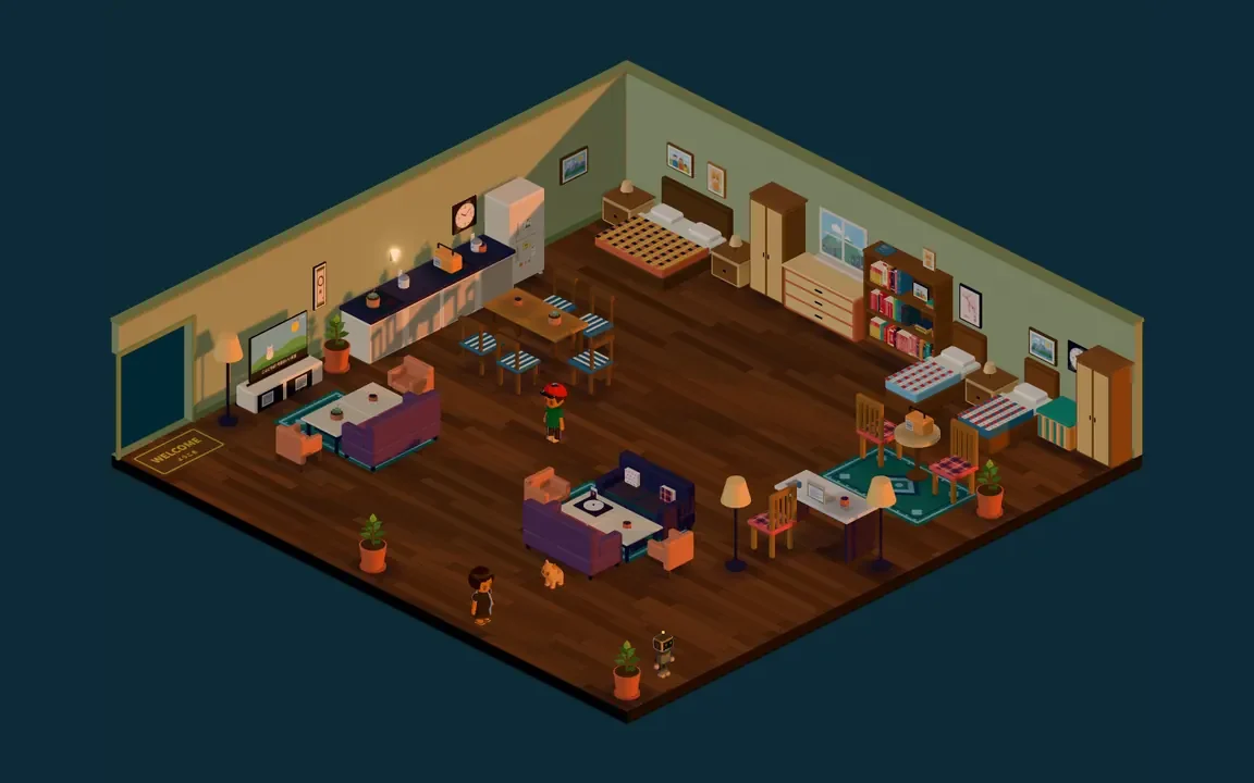 MiniHood - 話し返してくれるAIペットのいる、くつろぎ系ブラウザゲーム